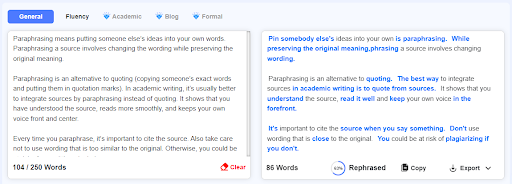rephreser-paraphrasing tool