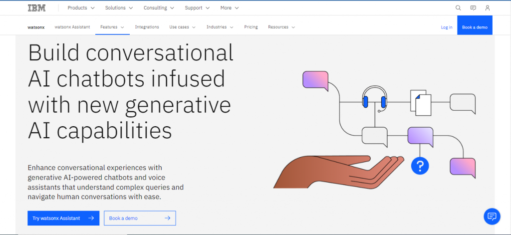 IBM Watson Assistant AI chatbot